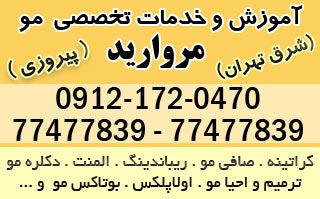 مرکز آموزش و خدمات کراتینه و صافی و پروتئین تراپی مو شرق تهران (پیروزی)